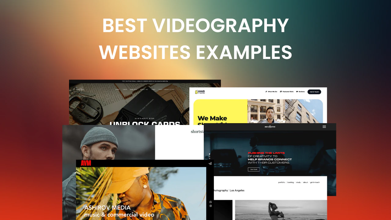 15 Best Videography Websites Examples For 2026