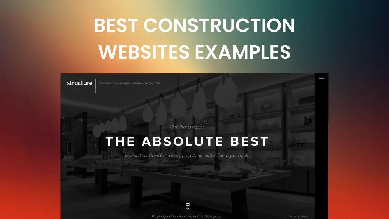 15+ Amazing Construction Websites Examples 2026