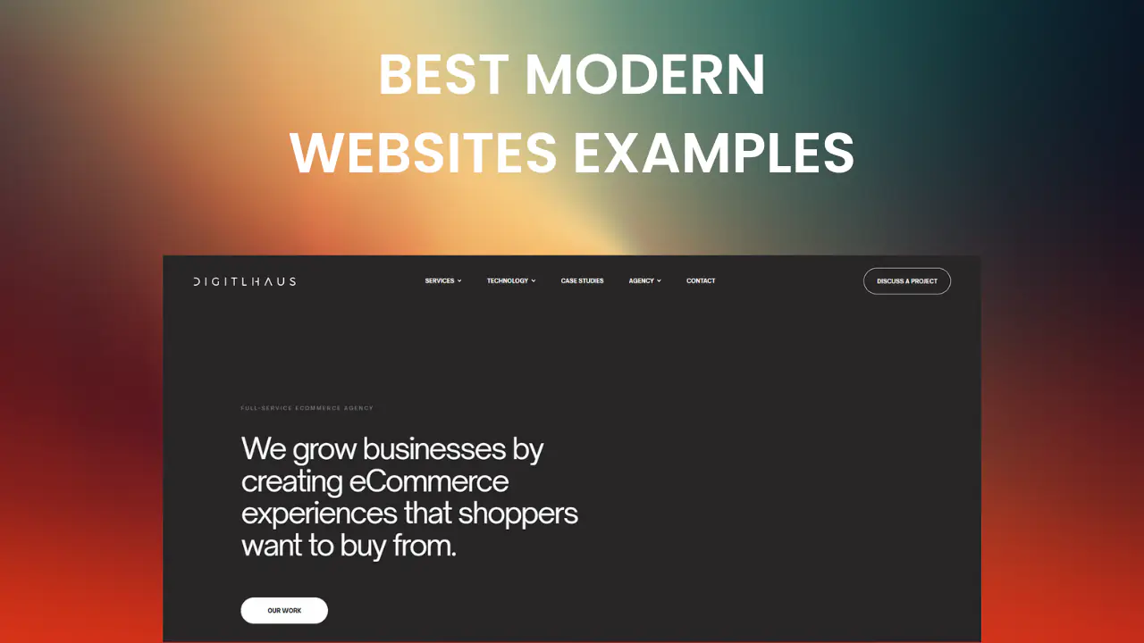 20+ Amazing Modern Websites Examples 2026