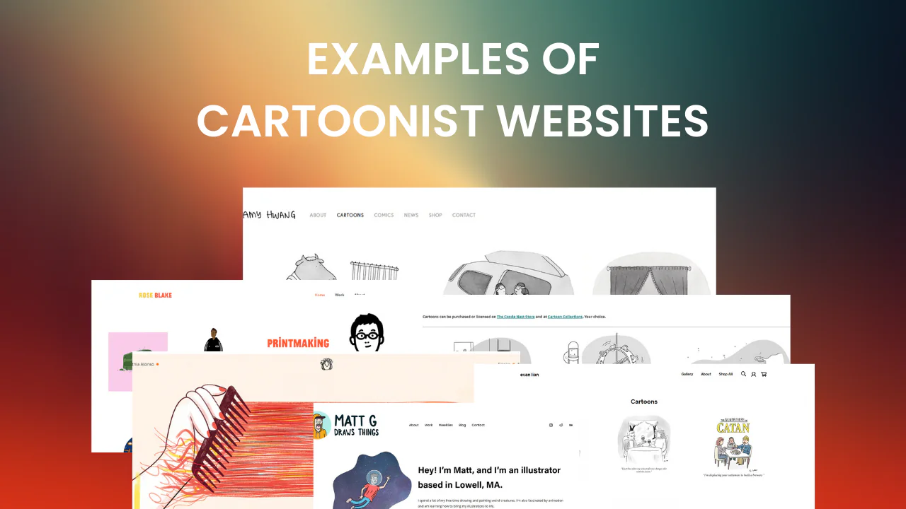 18+ Best Cartoonist Websites Examples 2026