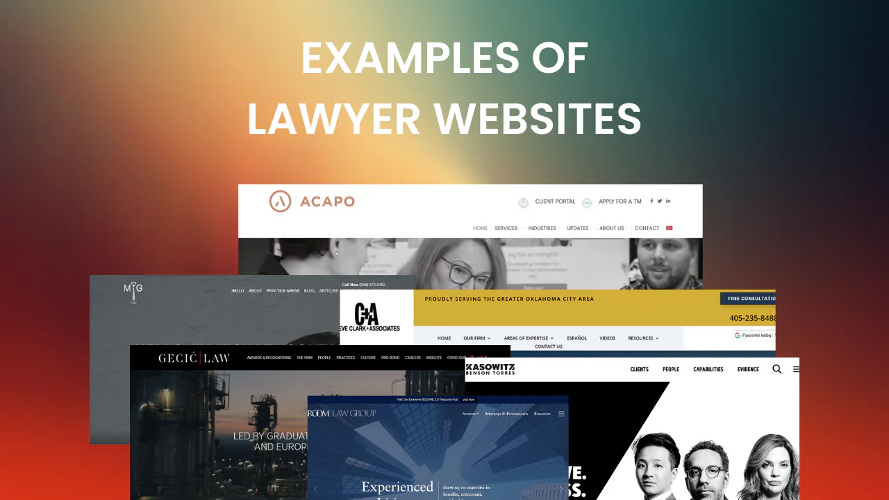 20+ Stunning Lawyer Websites Examples 2026