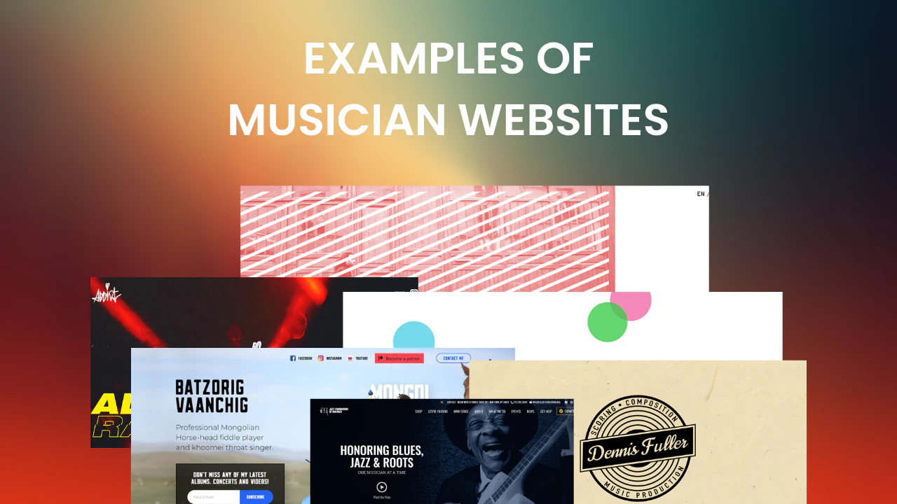 11+ Best Musician Websites Examples 2026