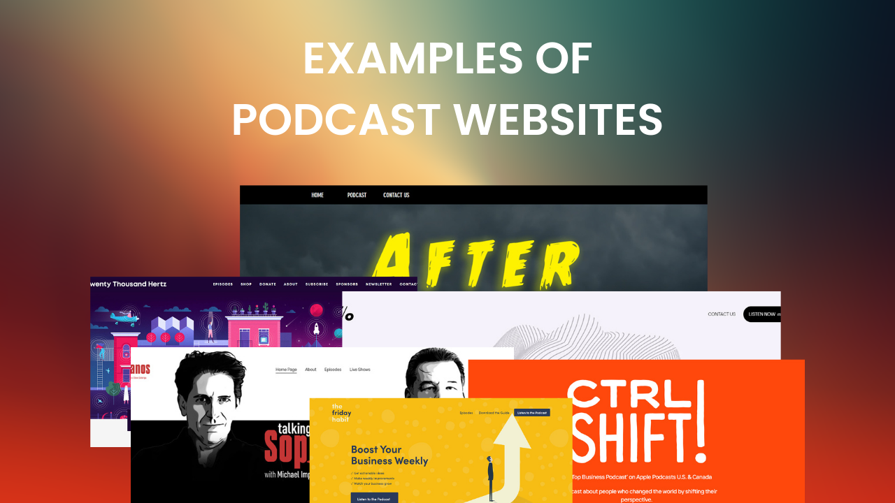 15+ Best Podcast Websites Examples 2026