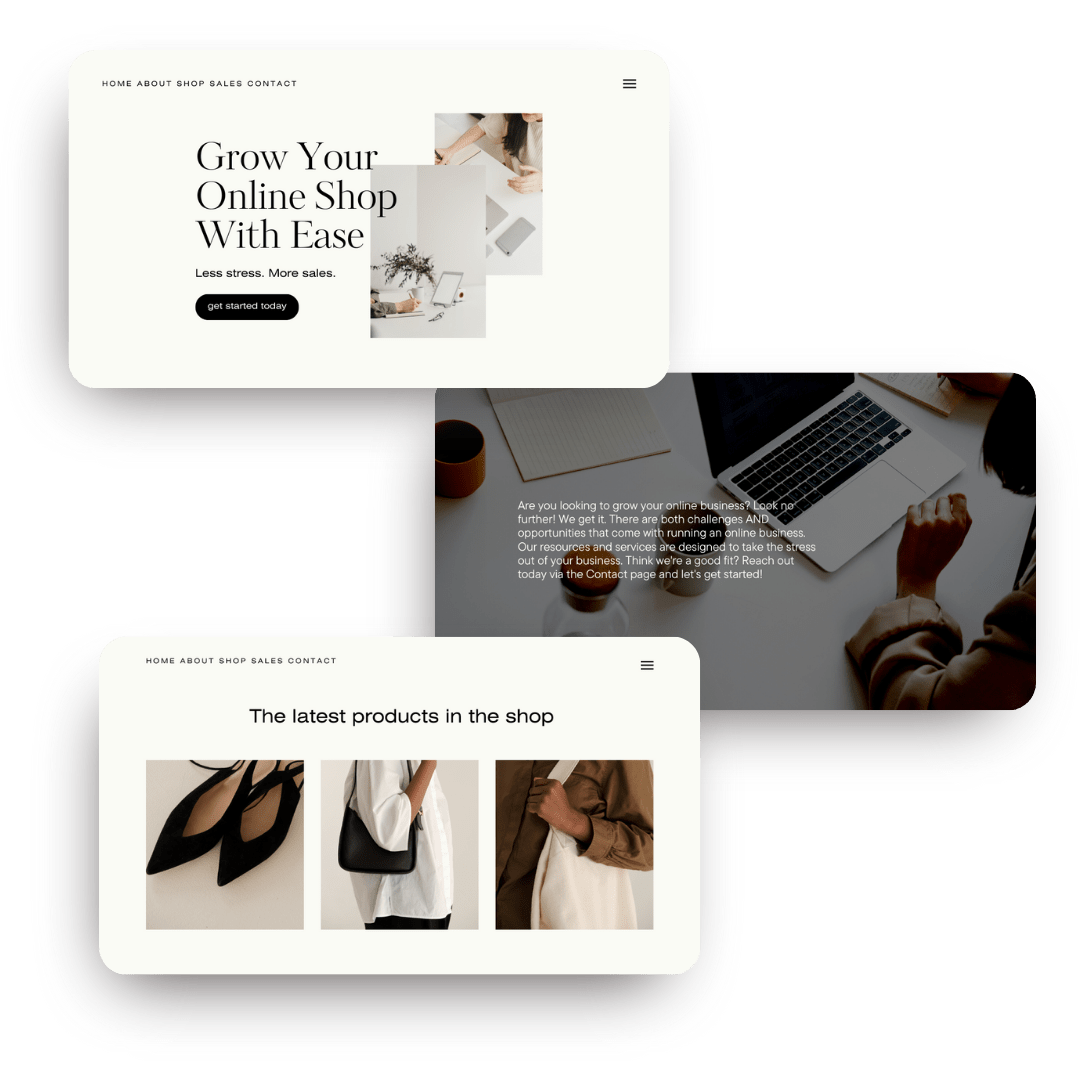 Website designs featured on The Digital Lemonade