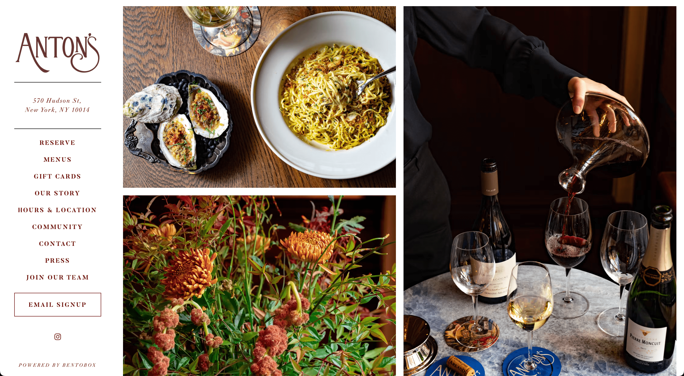 14+ Best Restaurant Websites Examples For 2023 10 Antons NYC min