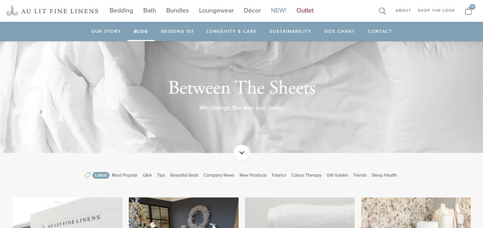Between the Sheets by Au Lit Fine Linens