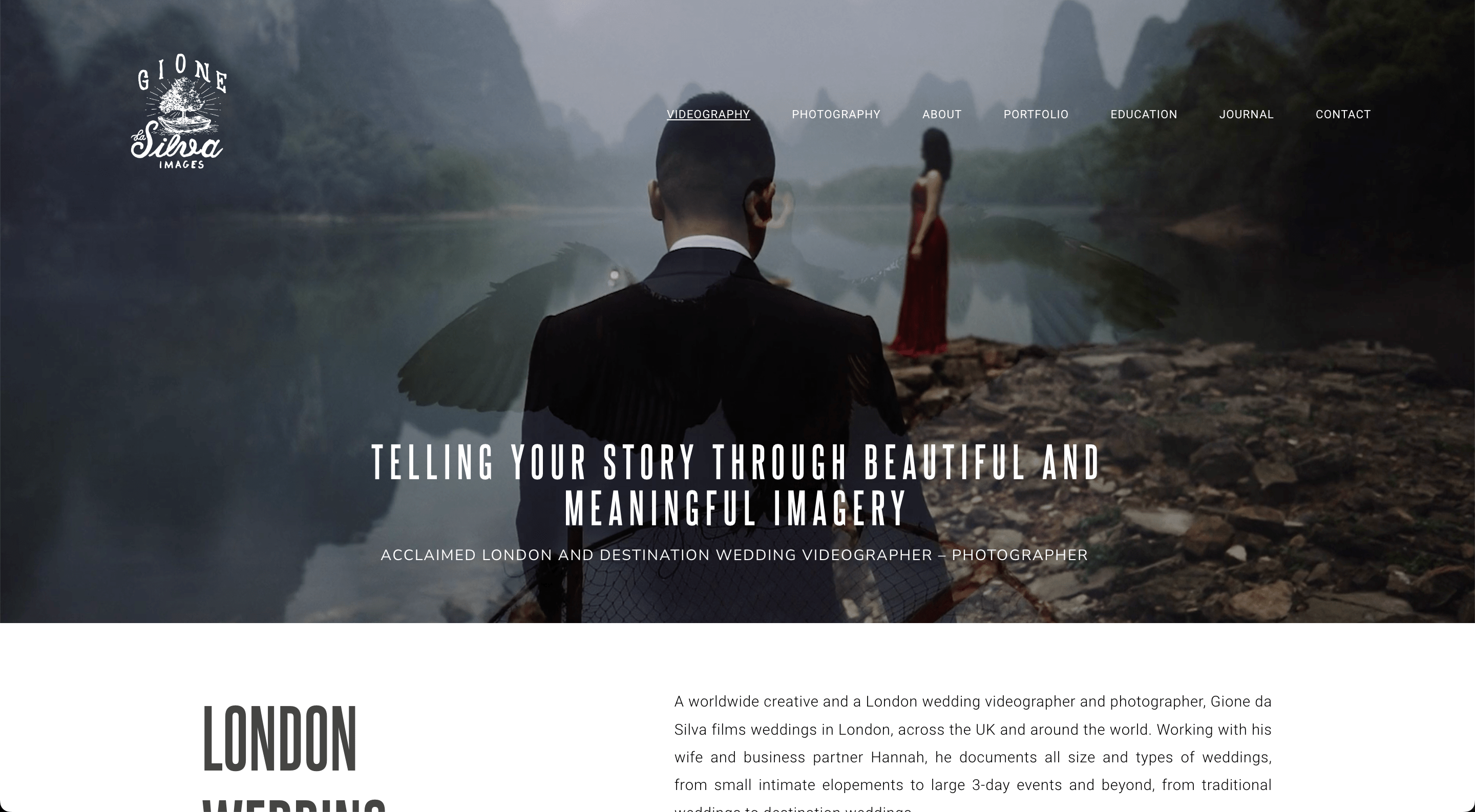 15 Best Videography Websites Examples For 2023 3 Gione de Silva min
