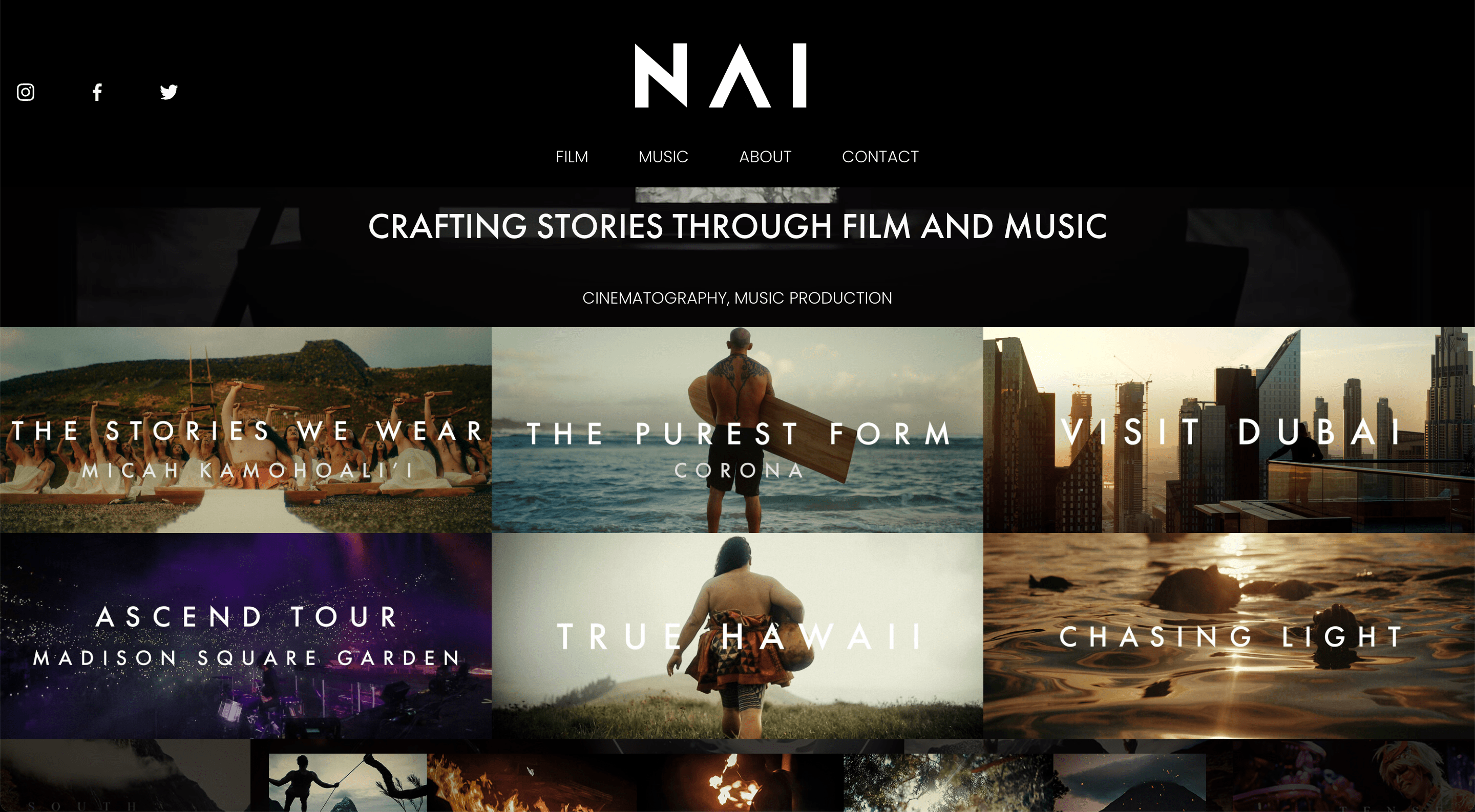 15 Best Videography Websites Examples For 2023 4 Nainoa Langer min