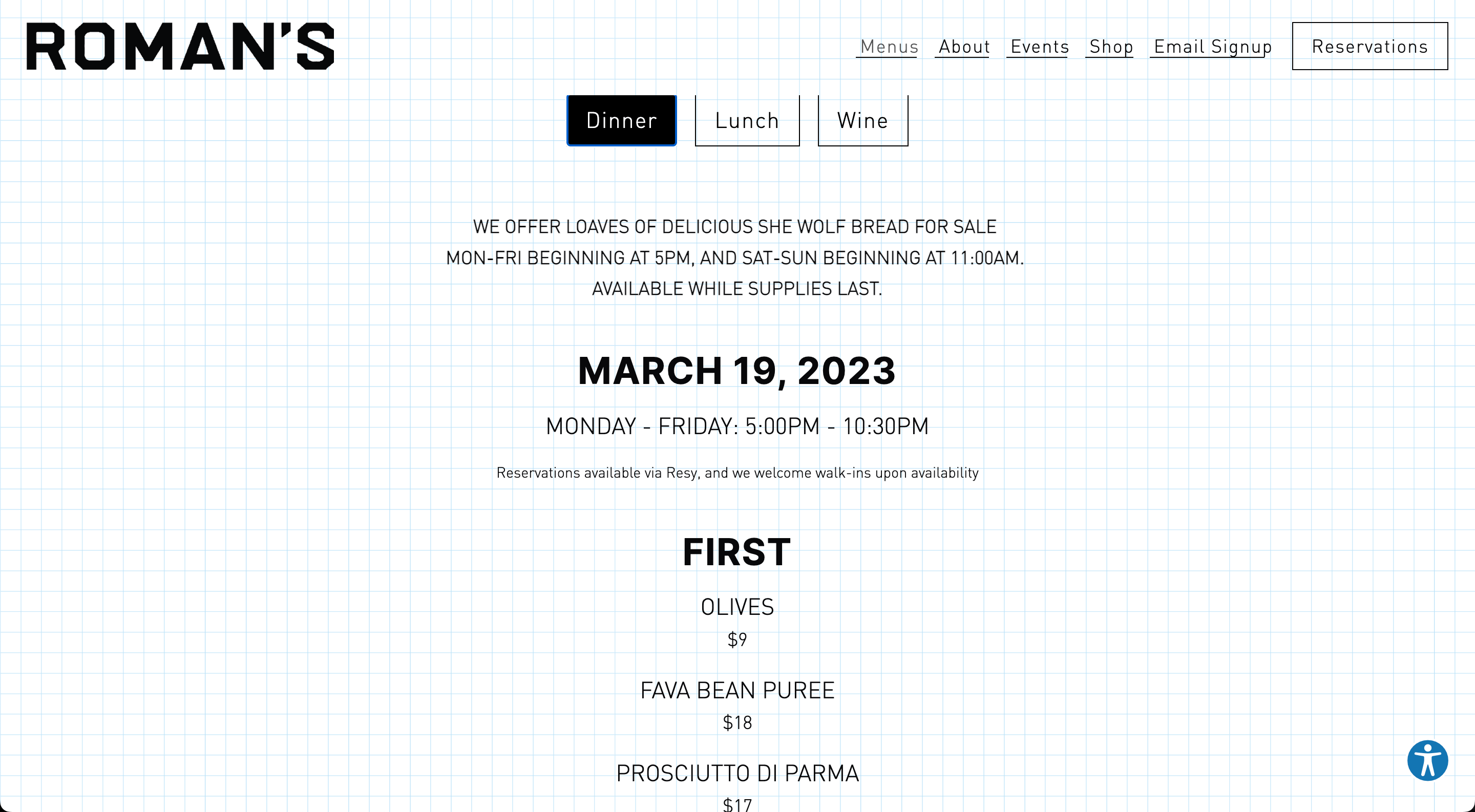 14+ Best Restaurant Websites Examples For 2023 5 Romans NYC min